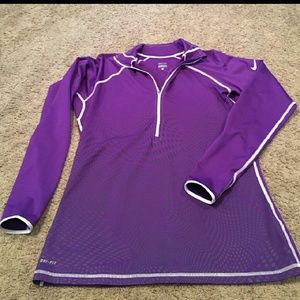 Nike long sleeve dri fit long sleeve purple xl